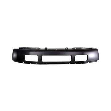 Bumper Face Bar Front w/o Fender Flare Holes Bright Chrome for Ford Excursion F-250 Super Duty F-350 Super Duty