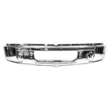 Bumper Face Bar Front w/o Fog Lamps Chrome for Ford F-150 2009-2014