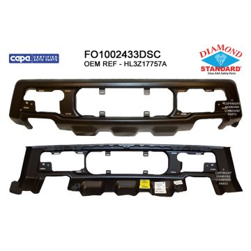 Bumper Face Bar Front Black CAPA for Ford F-150 Raptor 2017-2020