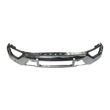 Bumper Face Bar Front w/o Active Park Assist w/Park Distance Sensors Chrome for Ford F-150 2021-2023