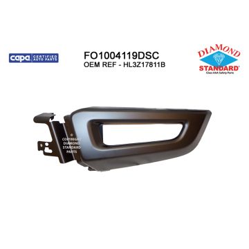 Bumper Extension Front Left Outer Black CAPA for Ford F-150 Raptor 2017-2020