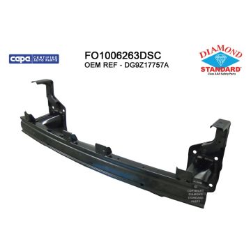 Bumper Cover Reinforcement Front w/o Towing Hook CAPA for Ford Fusion SE Hybrid Energi SE Energi Titanium Titanium Hybrid S Hybrid 2013-2016