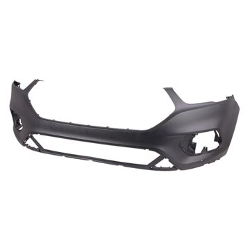 Bumper Cover Front Upper w/Active Park Assist Primed CAPA for Ford Escape 2017-2019