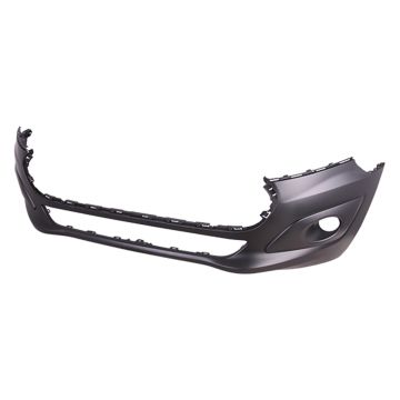 Bumper Cover Front Lower w/o Pre-Cut Fog Lamp Holes w/o Parking Aid Sensor Holes Primed CAPA for Ford Transit Connect 2014-2018