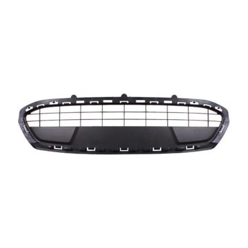 Bumper Cover Grille Front w/o Fuel Economy Pkg CAPA for Ford Fiesta Sedan Hatchback S SES SE SEL Titanium 2011-2013