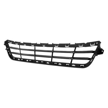Bumper Cover Grille Front w/o Adaptive Cruise Control CAPA for Ford Fusion SE Hybrid Energi SE Energi Titanium Titanium Hybrid S Hybrid 2013-2016