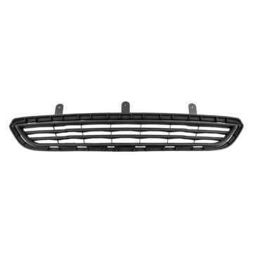 Bumper Cover Grille Front Dark Gray Textured CAPA for Ford Fiesta S SE 2014-2019