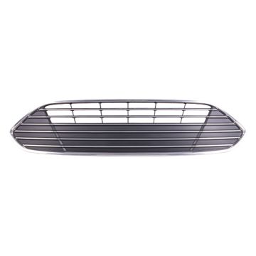 Bumper Cover Grille Front Upper Grille Chrome/Black CAPA for Ford C-Max Hybrid SE Hybrid SEL Energi SEL 2013-2016