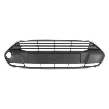 Bumper Cover Grille Front Upper Grille w/Honeycomb Mesh CAPA for Ford Transit Connect 2014-2018