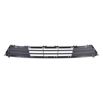 Bumper Cover Grille Front w/o Immersion Heater Textured Black CAPA for Ford Fusion 2017-2018