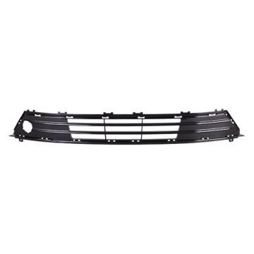 Bumper Cover Grille Front w/Immersion Heater High Gloss Black CAPA for Ford Fusion 2017-2018