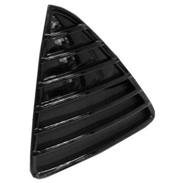 Bumper Insert Front Left Side Grille Gloss Black CAPA for Ford Focus Sedan Titanium SE SEL 2012-2014