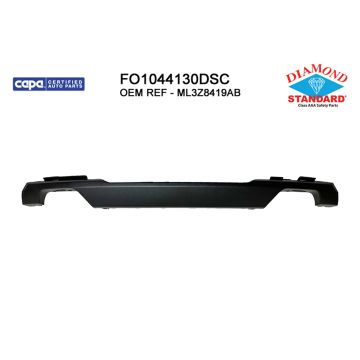 Bumper Cover Molding Front Lower Molding Black CAPA for Ford F-150 2021-2023