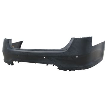 Bumper Cover Rear w/o Push Button Start w/Rear Object Sensors Primed CAPA for Ford Taurus 2010-2012