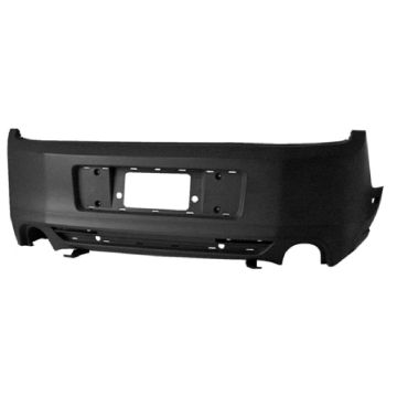 Bumper Cover Rear w/o California Edition w/o Rear Object Sensors Primed CAPA for Ford Mustang Base GT 2013-2014