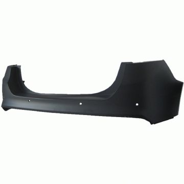 Bumper Cover Rear w/Rear Object Sensors w/o Active Park Assist Primed CAPA for Ford Fusion SE Hybrid Energi SE Energi Titanium Titanium Hybrid S SE Titanium S Hybrid SE Luxury Platinum Hybrid Energi Platinum SE LUX Hybrid Sport Platinum Advance 2013-2018