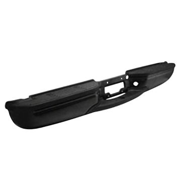 Bumper Assembly Rear Includes Pads/Brackets/Hardware/License Lamp w/o Sensor Holes Black for Ford F-250 Super Duty F-350 Super Duty