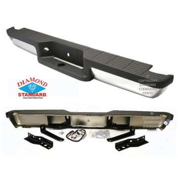 Bumper Assembly Rear Chrome w/Platinum Step Pad w/Light Kit CAPA for Ford Ranger 1993-2010