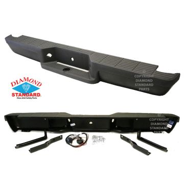 Bumper Assembly Rear Black CAPA for Ford Ranger 1993-2005