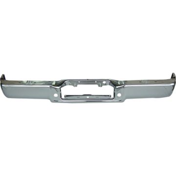 Bumper Face Bar Rear For Styleside Models w/o Park Sensor From 11/30/04 Chrome for Ford F-150 Lincoln Mark LT