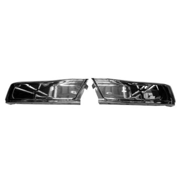 Bumper Face Bar Rear w/o Rear Object Sensors Chrome for Ford F-150 2015-2020