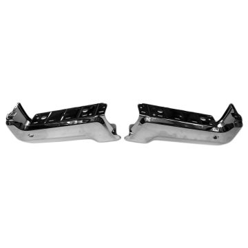 Bumper Face Bar Rear w/Parking Aid Sensors Chrome for Ford F-250 Super Duty F-350 Super Duty F-450 Super Duty