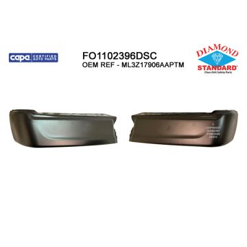 Bumper Face Bar Rear w/o Rear Parking Aid CAPA for Ford F-150 2021-2024