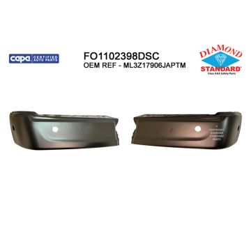 Bumper Face Bar Rear w/Rear Parking Aid w/Active Park Assist CAPA for Ford F-150 2021-2024