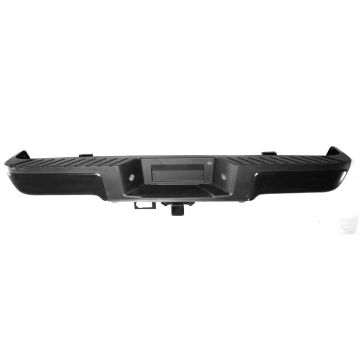 Bumper Assembly Rear w/o Sensors w/Towing Upgrade Payload w/License Lamps Primed CAPA for Ford F-150 2009-2014