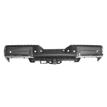 Bumper Assembly Rear w/Rear Object Sensors w/Base Towing Pkg Chrome CAPA for Ford F-150 2009-2014