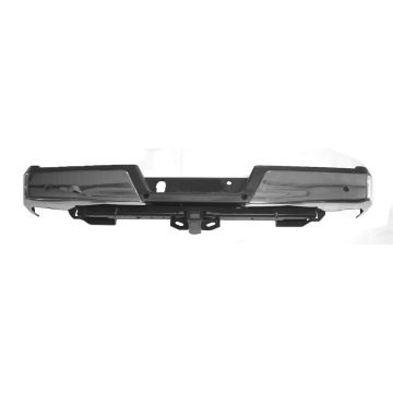 Bumper Assembly Rear w/Rear Parking Aid w/Towing Pkg w/o Max Towing Chrome CAPA for Ford F-150 2015-2020