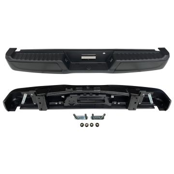 Bumper Assembly Rear w/o Towing Pkg w/o Parking Aid w/Lamps for Ford F-150 2021-2024