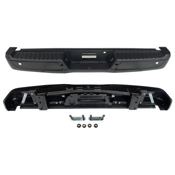 Bumper Assembly Rear w/o Towing Pkg w/Parking Aid w/o Active Park w/Lamps for Ford F-150 2021-2024