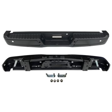 Bumper Assembly Rear w/o Towing Pkg w/Parking Aid w/Active Park w/Lamps for Ford F-150 2021-2024
