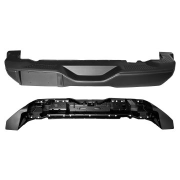 Bumper Assembly Rear w/o Parking Aid w/Sasquatch Pkg w/o Refl Sheet Black Steel for Ford Bronco 2021-2024
