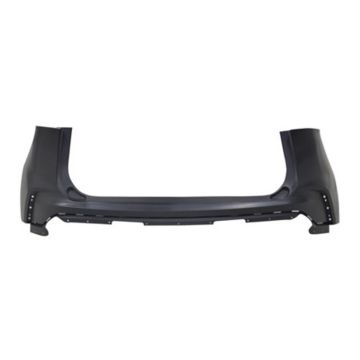 Bumper Cover Rear Upper w/o Active Park Assist Primed CAPA for Ford Edge Titanium SE SEL ST ST-Line 2019-2024