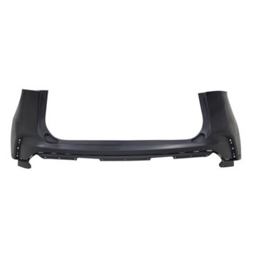 Bumper Cover Rear Upper w/Active Park Assist Primed CAPA for Ford Edge Titanium SEL ST ST-Line 2019-2024