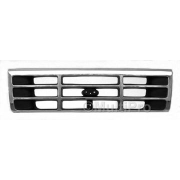 Grille Assembly Chrome CAPA for Ford Bronco F-150