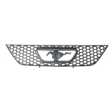 Grille Assembly w/o Bullitt Edition Matte-Black w/Chrome Frame for Ford Mustang Base GT GT Base GT Equipado 1999-2004