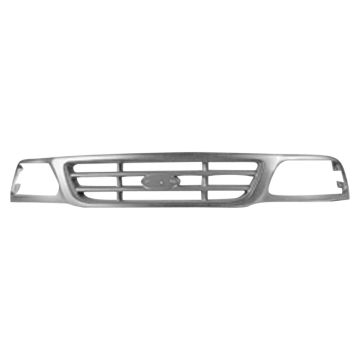 Grille Assembly XL/XLT Heritage w/Chrome Frame w/Argent Cross-Bar Design for Ford F-150 F-150 Heritage