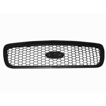 Grille Assembly w/Police Package Matte Black CAPA for Ford Crown Victoria 2001-2011