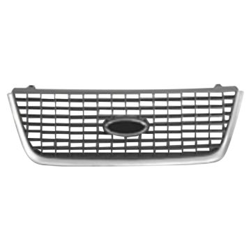 Grille Assembly Chrome & Argent for Ford Expedition Eddie Bauer 2003-2006