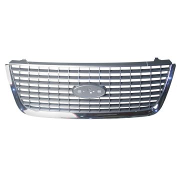 Grille Assembly w/o Sport w/o Monochromatic Pkg for Ford Expedition XLT NBX XLS 2003-2006