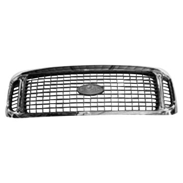 Grille Assembly Chrome/Charcoal for Ford Excursion 2002-2004