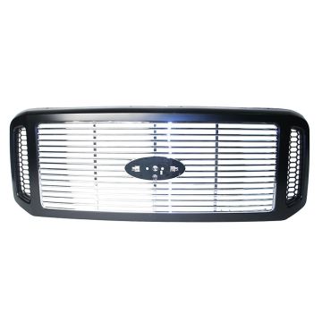 Grille Assembly w/o Chrome Pkg Black (Code UD) for Ford F-250 Super Duty F-350 Super Duty
