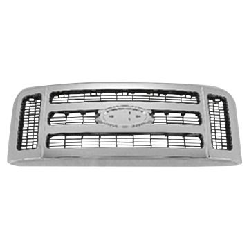Grille Assembly Chrome for Ford F-250 Super Duty F-350 Super Duty