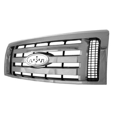 Grille Assembly Chrome CAPA for Ford F-150 XLT 2009-2012