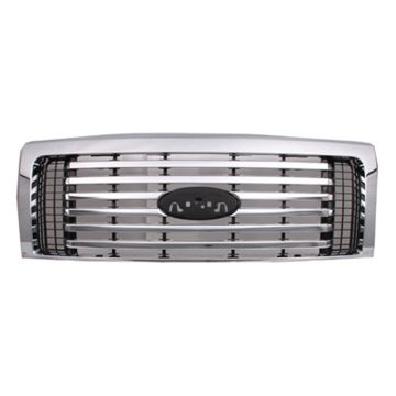 Grille Assembly w/Chrome Pkg for Ford F-150 XLT 2010-2012