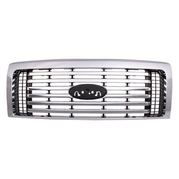 Grille Assembly w/Chrome Pkg CAPA for Ford F-150 XLT 2010-2012