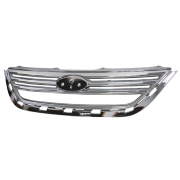 Grille Assembly Chrome CAPA for Ford Fiesta Sedan 2011-2013